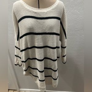 Express sweater black and white size large